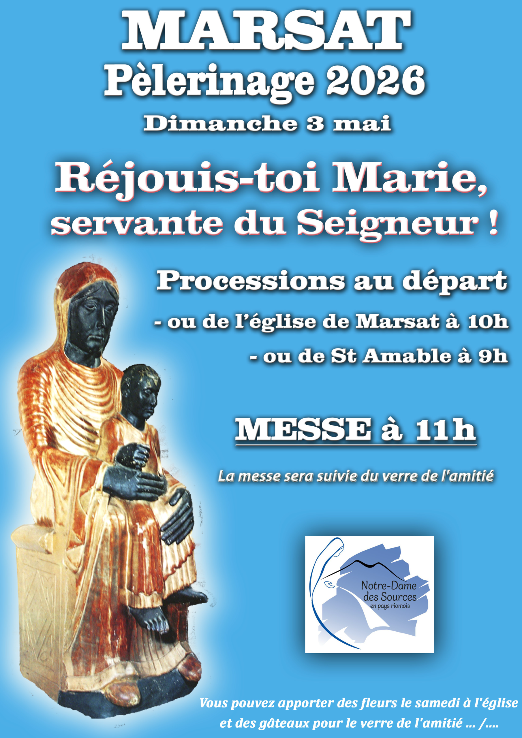 Pèlerinage Marsat 2026